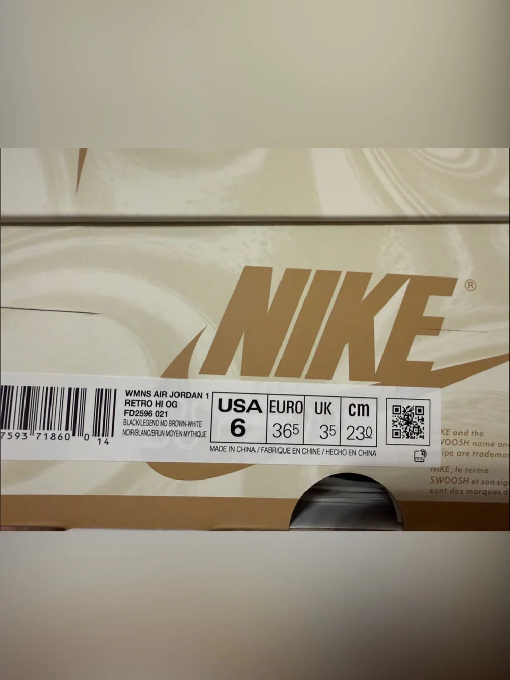 Nike Men’s High-Top Sneakers in Black, White & Tan